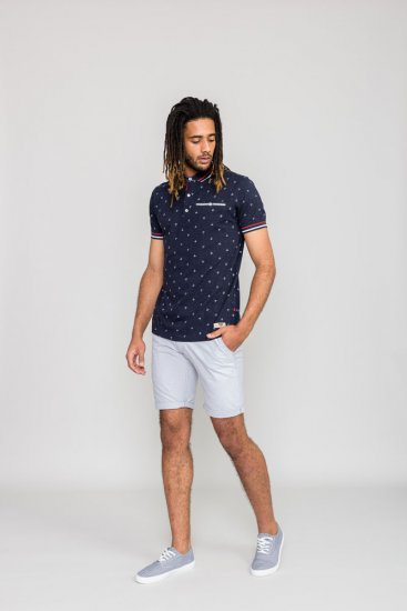 D555 SWINDON Print Polo Shirt - Polosärgid - Meeste suured polosärgid 2XL – 8XL