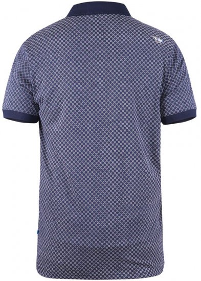 D555 AXFORD Print Polo Shirt - Polosärgid - Meeste suured polosärgid 2XL – 8XL