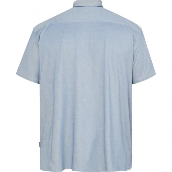 North Latitude 61116 Meleeritud Piqué Lühikeste Varrukatega Särk Sinine - Polosärgid - Meeste suured polosärgid 2XL – 8XL