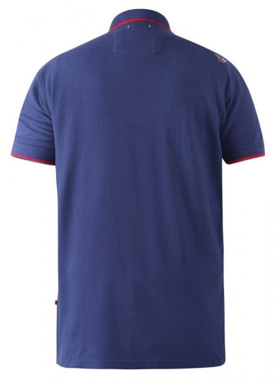D555 Canning Chest Embroidery Polo Shirt Denim - Polosärgid - Meeste suured polosärgid 2XL – 8XL