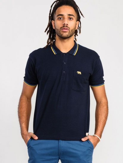 D555 Hamford Pique Polo Shirt Navy - Polosärgid - Meeste suured polosärgid 2XL – 8XL