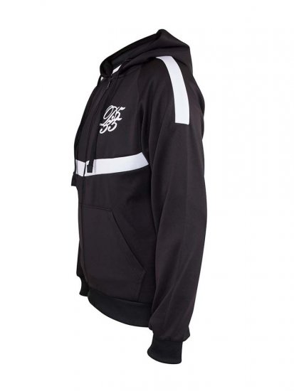 D555 Bristol Couture Zip Through Hoody Black - Sviitrid ja dressipluusid - Meeste suured kapuutsiga jakid suurustes 2XL – 14XL