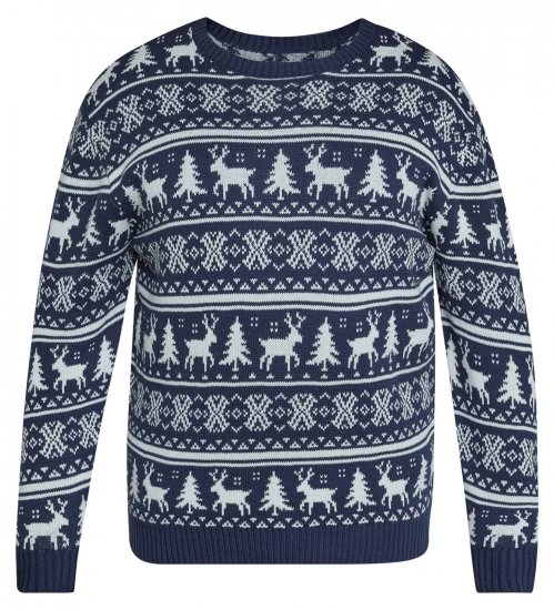 North Latitude 63144 Fjell Reindeer Knit Tumesinine - Sviitrid ja dressipluusid - Meeste suured kapuutsiga jakid suurustes 2XL – 14XL