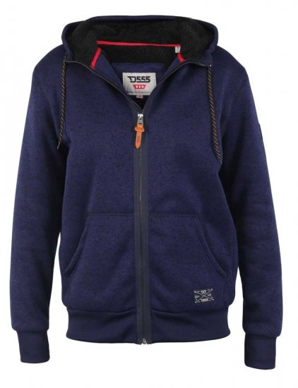D555 Callington Hoodie With Sherpa Lining - Sviitrid ja dressipluusid - Meeste suured kapuutsiga jakid suurustes 2XL – 14XL