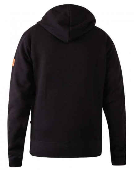 D555 Marble Full Zip Hoodie Black - Sviitrid ja dressipluusid - Meeste suured kapuutsiga jakid suurustes 2XL – 14XL
