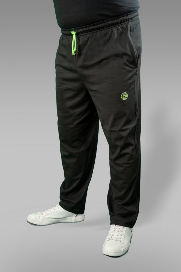 20 Nodi Long Leg Sports Pants in Combed Cotton Jersey Black - Dressipüksid ja -šortsid - Spordipüksid ja Lühikesed Spordipüksid