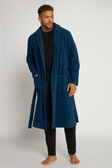 JP1880 Bathrobe Terry Navy - Hommikumantlid/käterätikud - Meeste Hommikumantlid Suured Suurused