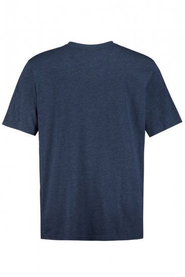 JP1880 702415 V-kaelusega T-särk Keskmine sinine meleeritud - T-särgid - Suured T-särgid 2XL – 14XL