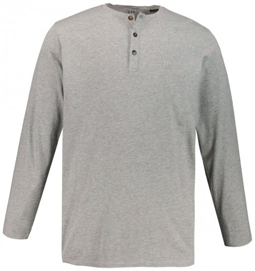 JP1880 702555 Pika varrukaga Henley-särk Hallmeleeritud - T-särgid - Suured T-särgid 2XL – 14XL