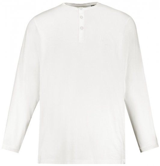 JP1880 702555 Pika varrukaga Henley-särk Valge - T-särgid - Suured T-särgid 2XL – 14XL
