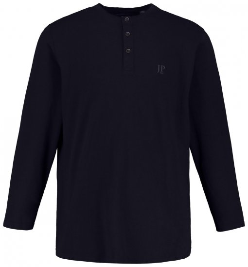 JP1880 702555 Pika varrukaga Henley-särk Tumesinine - T-särgid - Suured T-särgid 2XL – 14XL