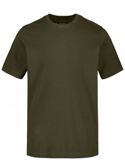 JP1880 702558 Ümara kaelusega T-särk Tumeoliiv - T-särgid - Suured T-särgid 2XL – 14XL
