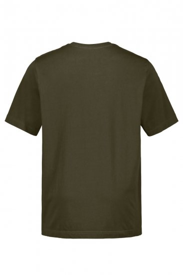 JP1880 702558 Ümara kaelusega T-särk Tumeoliiv - T-särgid - Suured T-särgid 2XL – 14XL