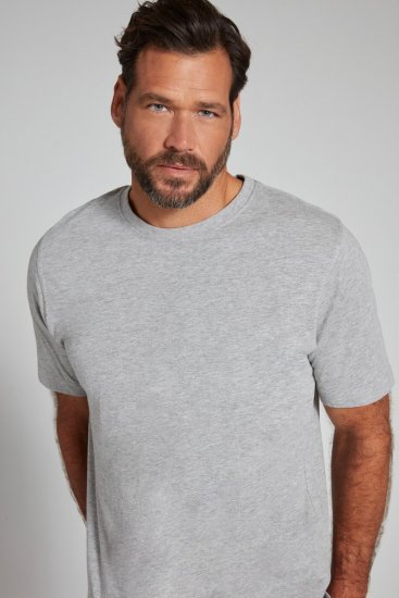 JP1880 702558 Ümara kaelusega T-särk Hallmeleeritud - T-särgid - Suured T-särgid 2XL – 14XL