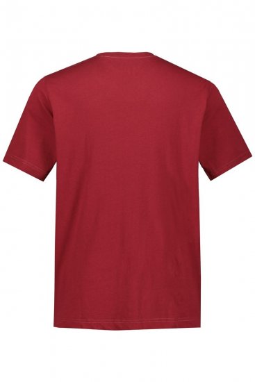 JP1880 702558 Ümara kaelusega T-särk Tumepunane - T-särgid - Suured T-särgid 2XL – 14XL