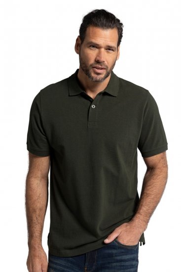 JP1880 702560 Polosärk Tumeoliiv - Polosärgid - Meeste suured polosärgid 2XL – 8XL