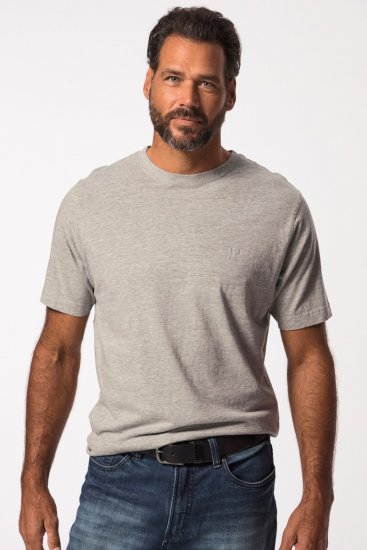 JP1880 702637 Ümara kaelusega T-särk 2 tk Hallmeleeritud - T-särgid - Suured T-särgid 2XL – 14XL