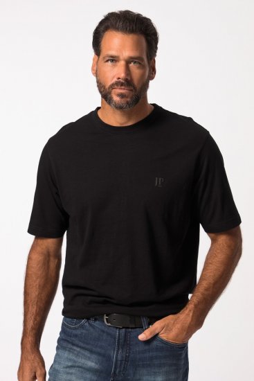 JP1880 702637 Ümara kaelusega T-särk 2 tk Must - T-särgid - Suured T-särgid 2XL – 14XL