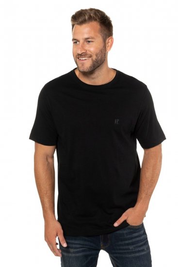 JP1880 702637 Ümara kaelusega T-särk 2 tk Must - T-särgid - Suured T-särgid 2XL – 14XL