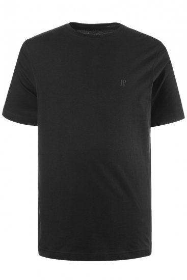JP1880 702637 Ümara kaelusega T-särk 2 tk Must - T-särgid - Suured T-särgid 2XL – 14XL