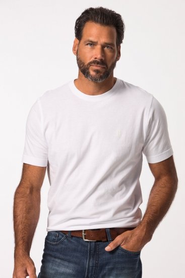 JP1880 702637 Ümara kaelusega T-särk 2 tk Valge - T-särgid - Suured T-särgid 2XL – 14XL