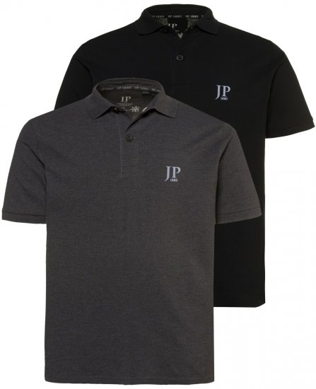 JP1880 704317 Polosärk 2 tk Tumehall - Polosärgid - Meeste suured polosärgid 2XL – 8XL