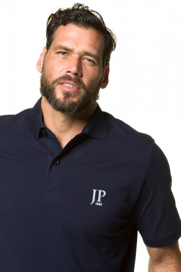 JP1880 704317 Polosärk 2 tk Must/Tumesinine - Polosärgid - Meeste suured polosärgid 2XL – 8XL