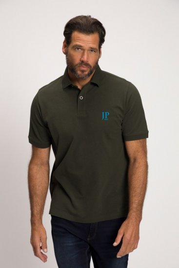 JP1880 704317 Polosärk 2 tk Türkiissinine/Oliivroheline - Polosärgid - Meeste suured polosärgid 2XL – 8XL