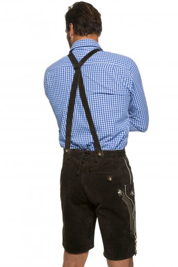 JP1880 Genuine Leather Traditional Lederhosen Shorts Brown - Lühikesed püksid - Lühikesed Püksid suured suurused: W40-W60