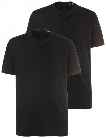JP1880 708420 Henley-särk 2 tk Must - T-särgid - Suured T-särgid 2XL – 14XL