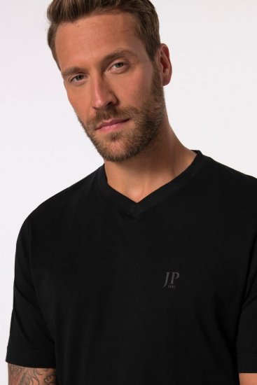 JP1880 711318 V-kaelusega T-särk 2 tk Must - T-särgid - Suured T-särgid 2XL – 14XL