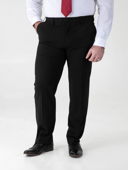 D555 Ted 4 Way Stretch Tailored Trouser Must - Ülikonnad ja pintsakud - Ülikonnad suured suurused