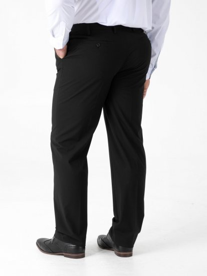 D555 Ted 4 Way Stretch Tailored Trouser Must - Ülikonnad ja pintsakud - Ülikonnad suured suurused