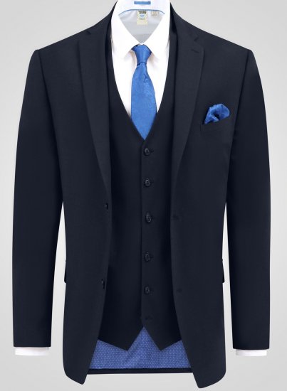 D555 Ted 4 Way Stretch Tailored Suit Jacket Tumesinine - Ülikonnad ja pintsakud - Ülikonnad suured suurused