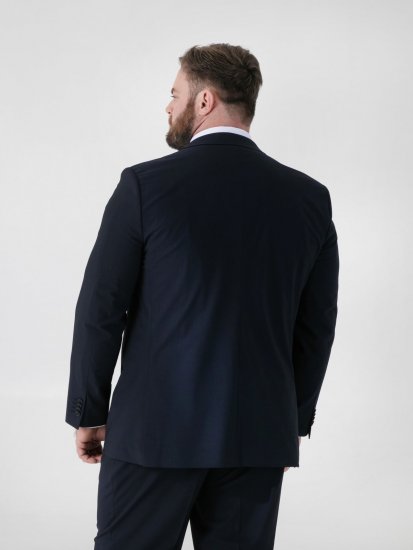 D555 Ted 4 Way Stretch Tailored Suit Jacket Tumesinine - Ülikonnad ja pintsakud - Ülikonnad suured suurused