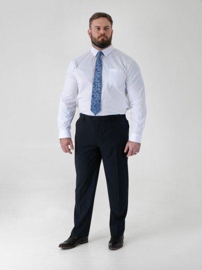 D555 Ted 4 Way Stretch Tailored Trouser Tumesinine - Ülikonnad ja pintsakud - Ülikonnad suured suurused