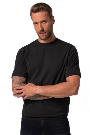 JP1880 712616 T-särk kõhulõikega Must - T-särgid - Suured T-särgid 2XL – 14XL
