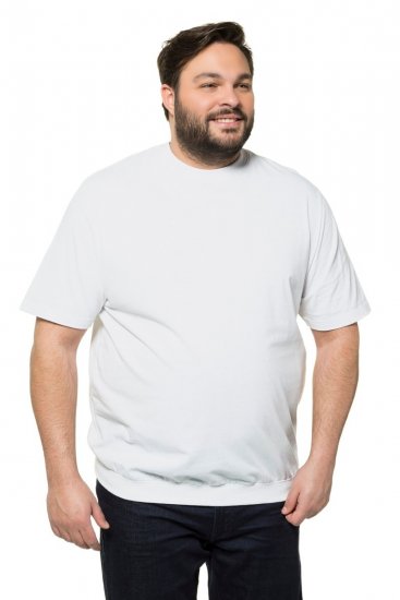 JP1880 712616 T-särk kõhulõikega Valge - T-särgid - Suured T-särgid 2XL – 14XL