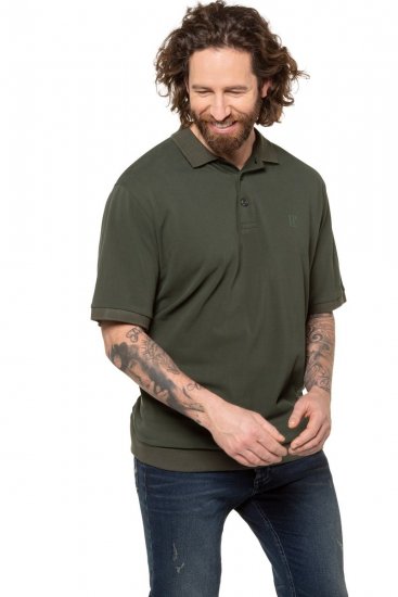JP1880 712617 Polosärk kõhulõikega Tumeoliiv - Polosärgid - Meeste suured polosärgid 2XL – 8XL