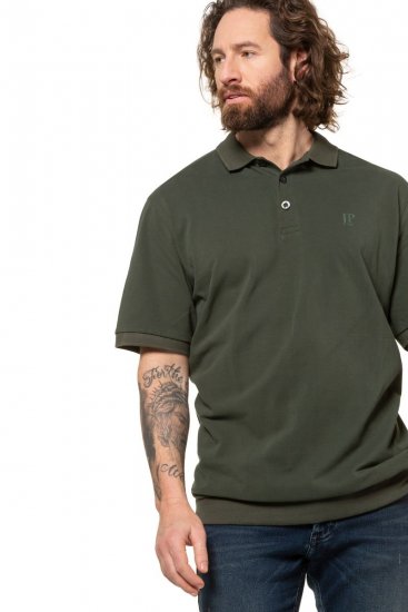 JP1880 712617 Polosärk kõhulõikega Tumeoliiv - Polosärgid - Meeste suured polosärgid 2XL – 8XL