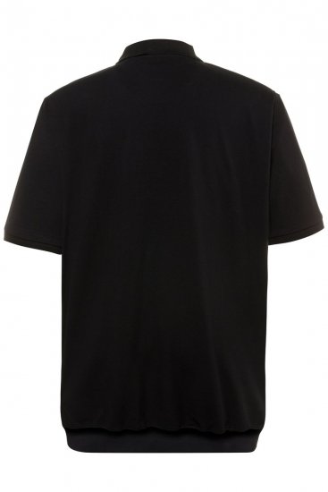 JP1880 712617 Polosärk kõhulõikega Must - Polosärgid - Meeste suured polosärgid 2XL – 8XL