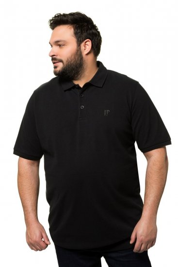 JP1880 712617 Polosärk kõhulõikega Must - Polosärgid - Meeste suured polosärgid 2XL – 8XL