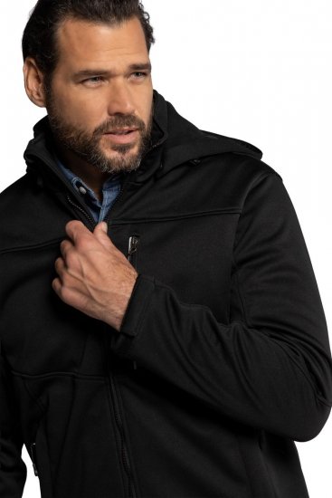 JP1880 714279 Softshell jope fliisvoodriga Must - Jakid ja joped - Joped, suured suurused: 2XL – 12XL