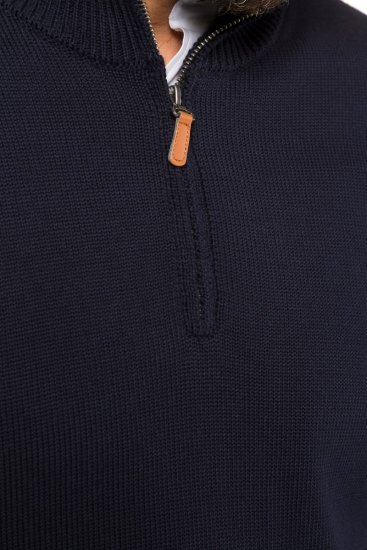 JP1880 716842 Poolluku kootud kampsun Tumesinine - Sviitrid ja dressipluusid - Meeste suured kapuutsiga jakid suurustes 2XL – 14XL
