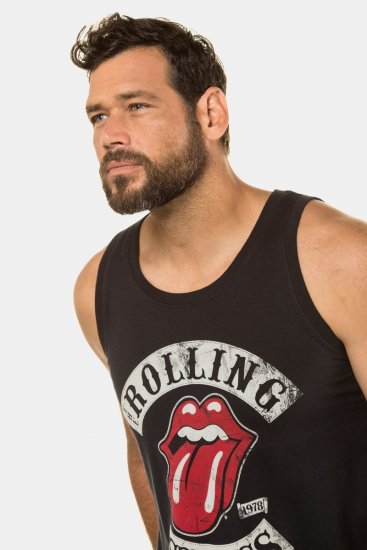 JP1880 Rolling Stones Graphic Band Tank Top Black - T-särgid - Suured T-särgid 2XL – 14XL