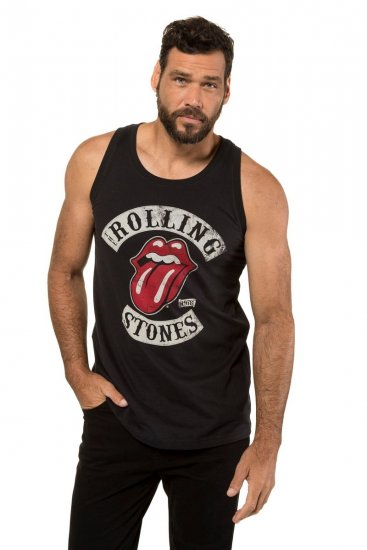 JP1880 Rolling Stones Graphic Band Tank Top Black - T-särgid - Suured T-särgid 2XL – 14XL