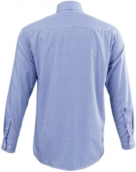 JP1880 722859 Pika varrukaga ruuduline särk Helesinine - Särgid - Meeste suured särgid 2XL – 8XL