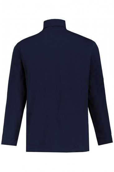 JP1880 723303 Pika varrukaga rullkraega särk Tumesinine - Sviitrid ja dressipluusid - Meeste suured kapuutsiga jakid suurustes 2XL – 14XL
