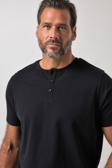 JP1880 726695 Henley-särk Must TALL - TALL T-särgid - T-särgid pikkadele meestele