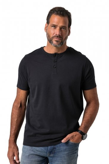 JP1880 726695 Henley-särk Must TALL - TALL T-särgid - T-särgid pikkadele meestele